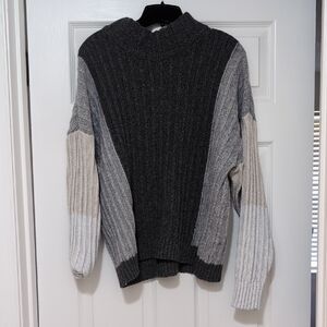 Time And Tru Colorblock Ribbed Sweater